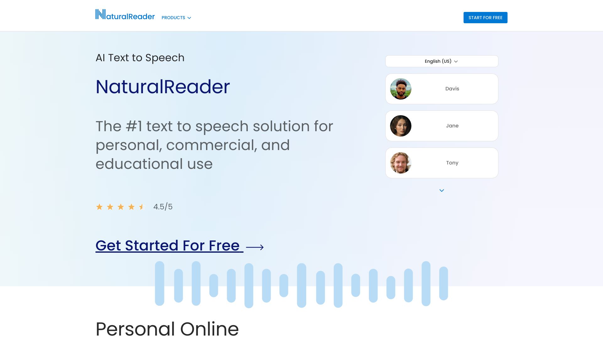 NaturalReaders - AI Tool