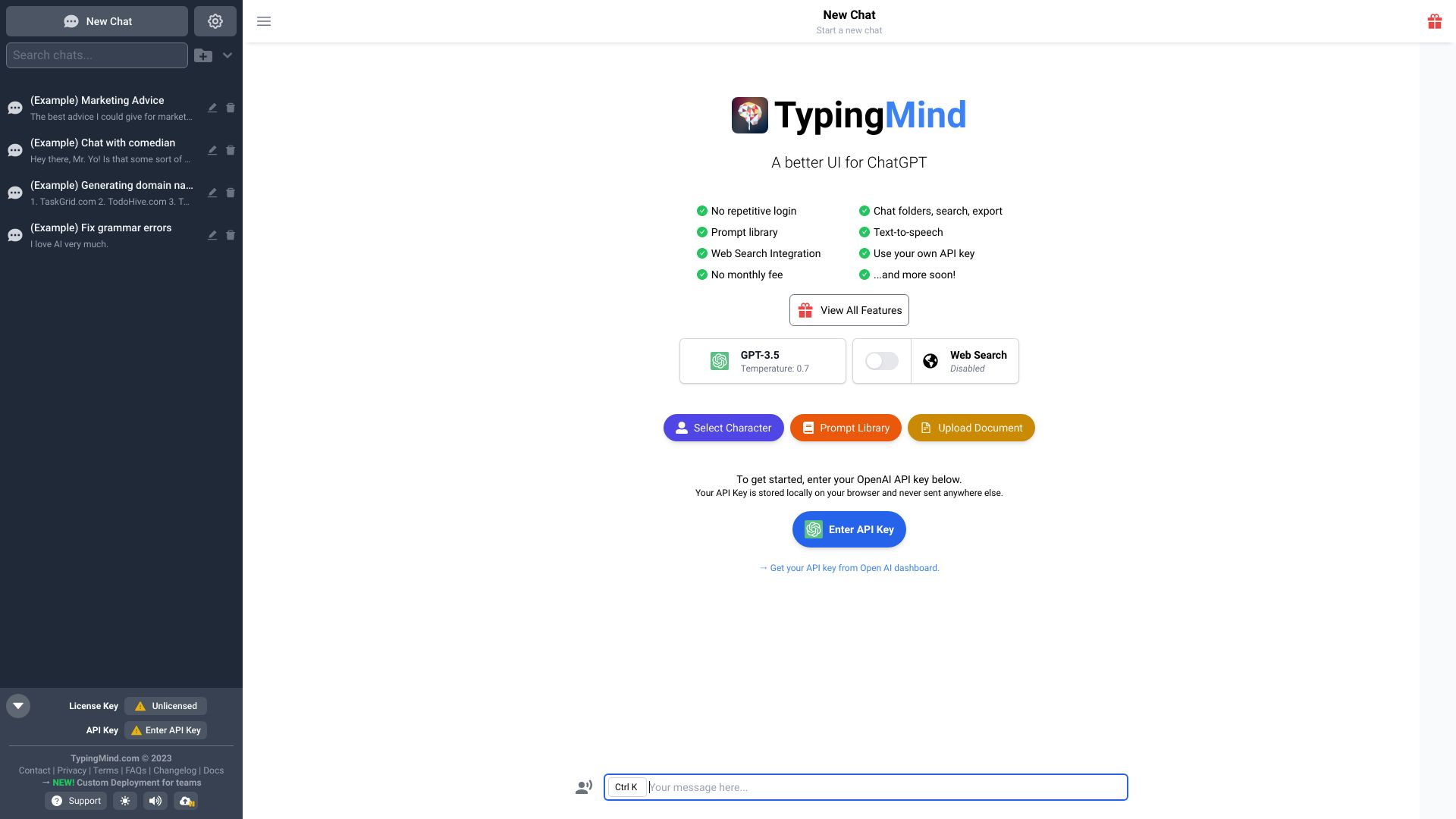 Typing Mind - AI Tool