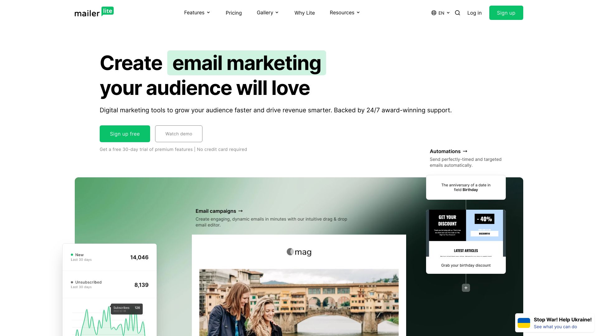 MailerLite AI Drag & Drop Editor - AI Tool