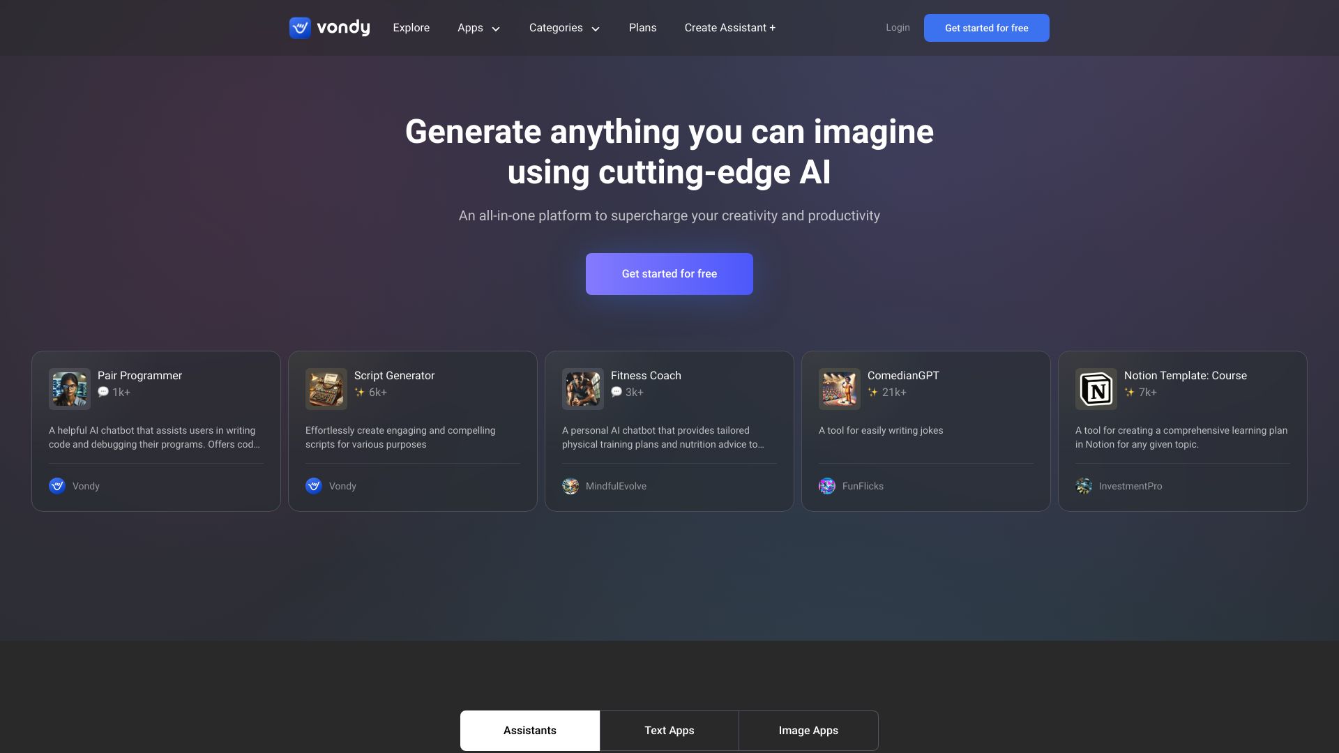 Vondy: Next Generation AI Apps - AI Tool