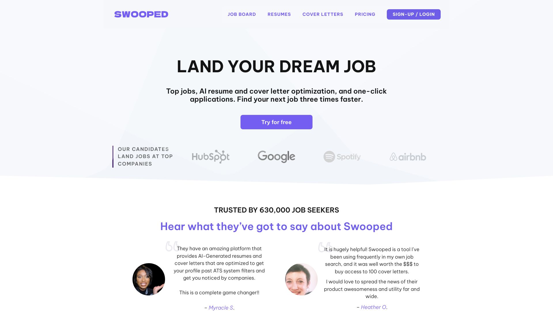 Swooped - AI Tool