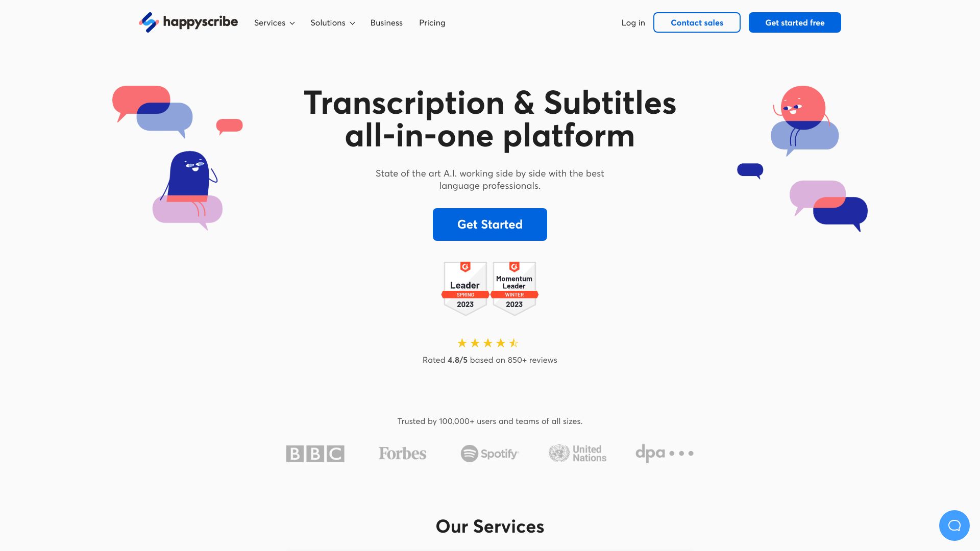 Happy Scribe - AI Tool