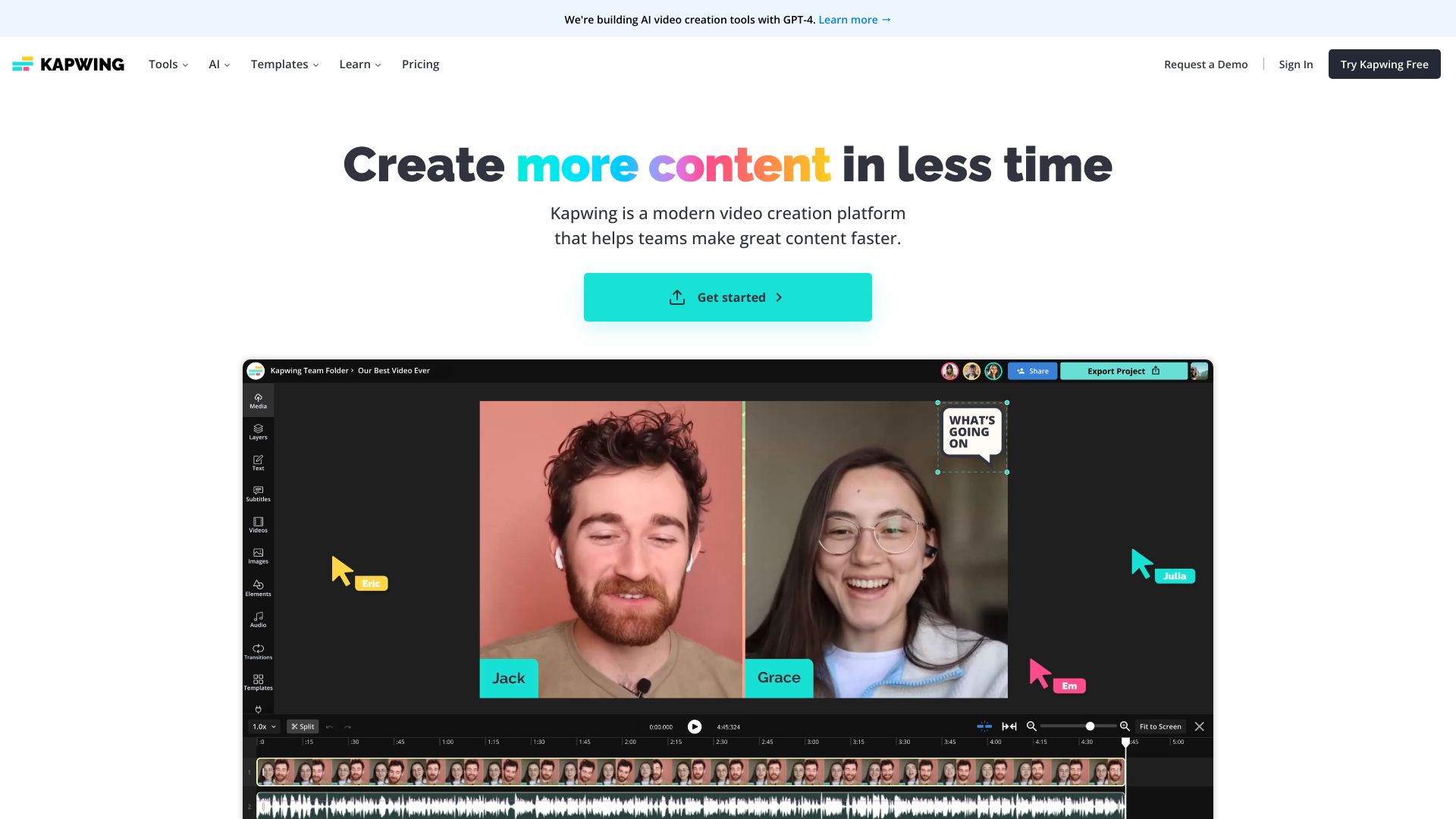 Kapwing - AI Tool