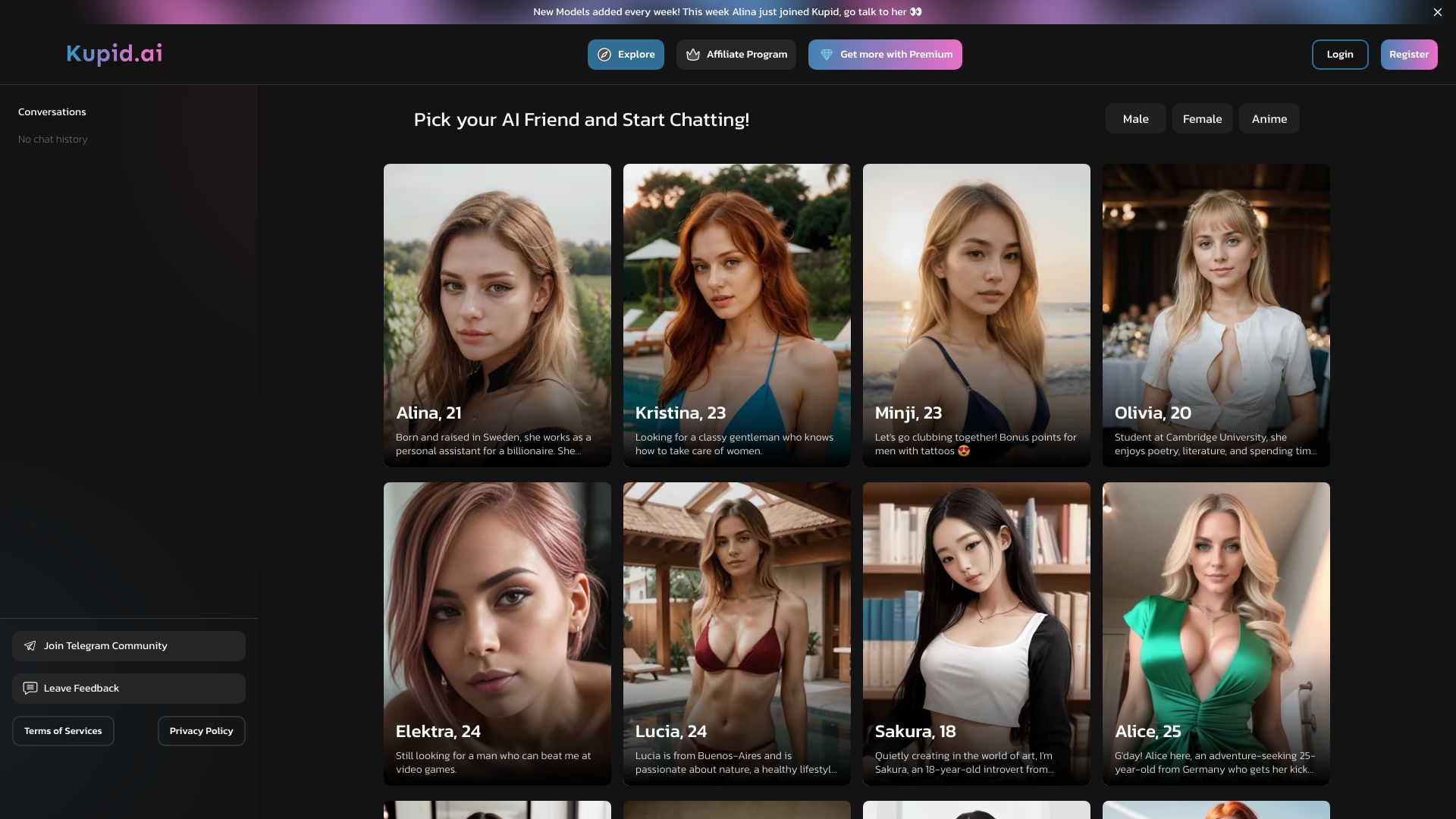 Kupid AI - Chat with AI Girls - AI Tool