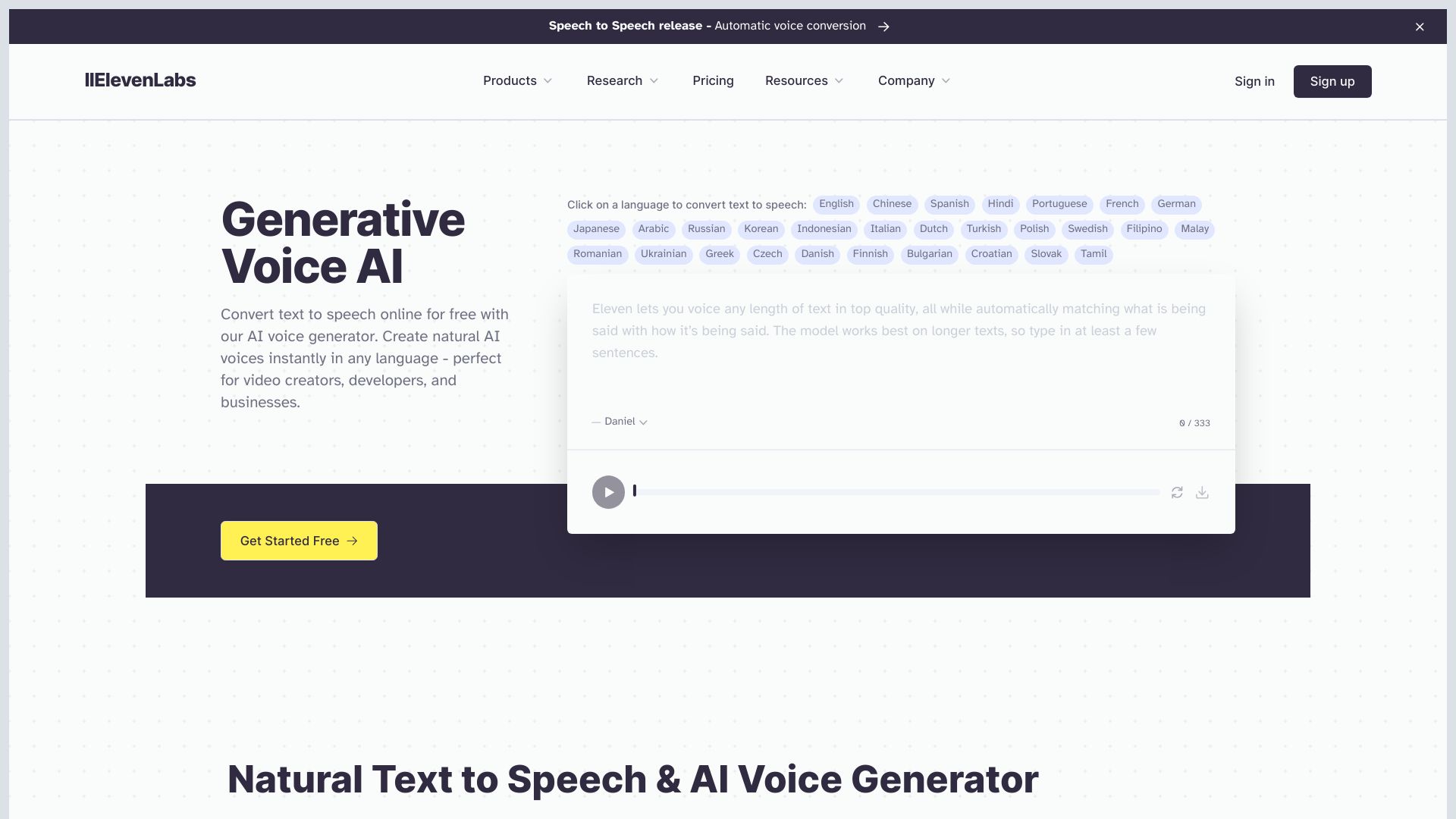 ElevenLabs - AI Tool