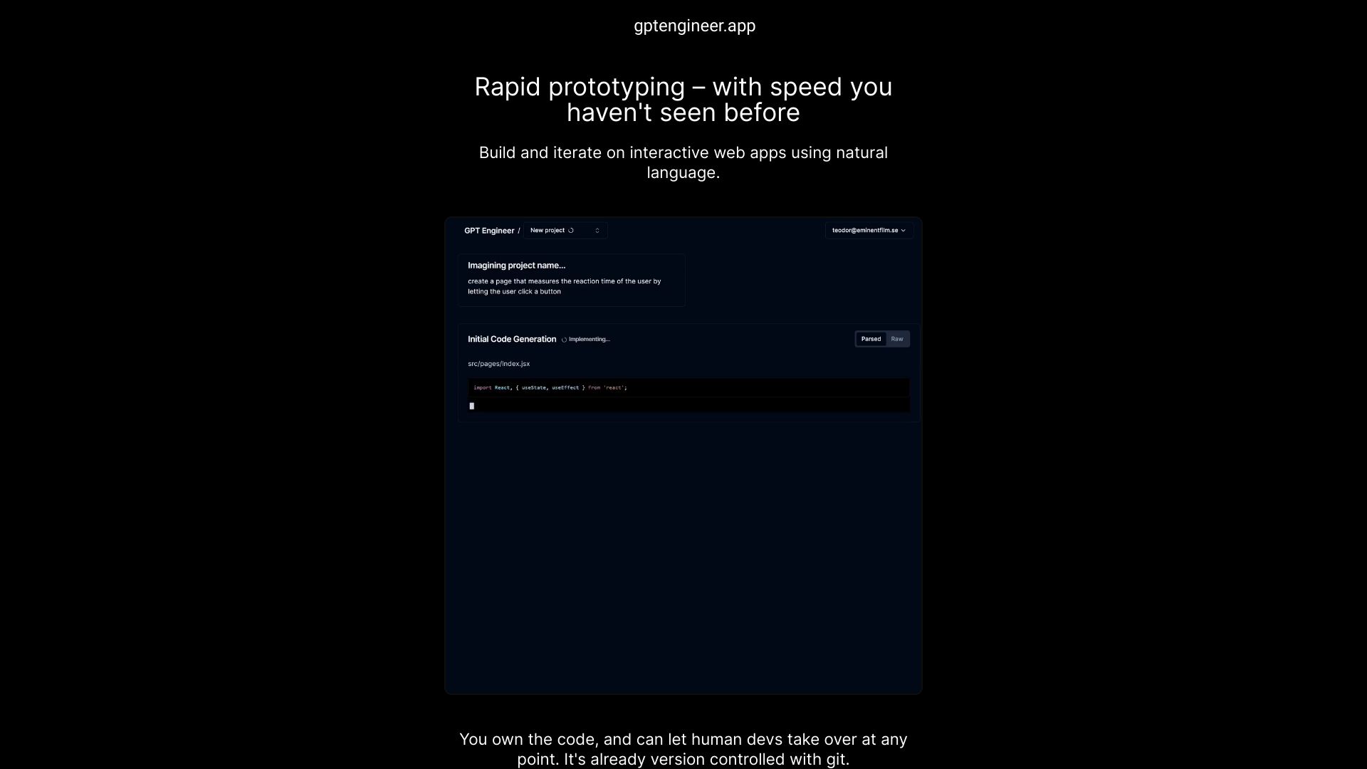 gptengineer.app - AI Tool