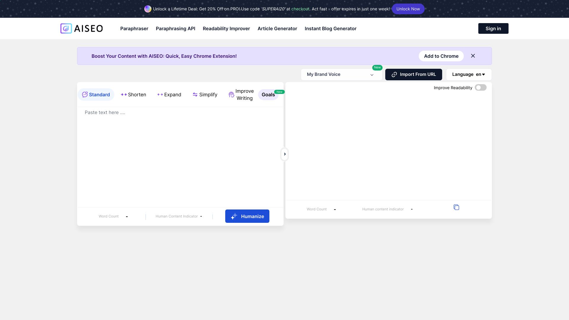 Humanize AI Text - AI Tool