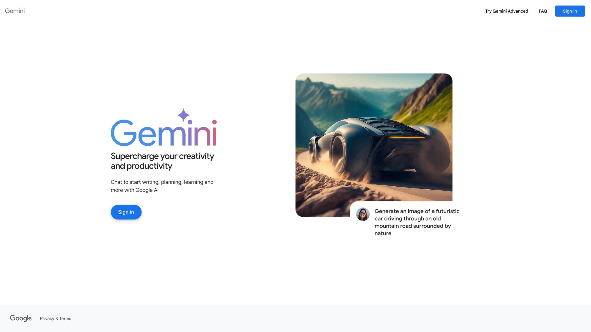 Gemini & Gemini Advanced - AI Tool