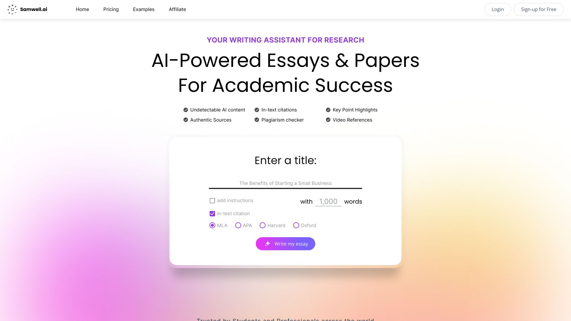 Samwell.Ai - AI Tool