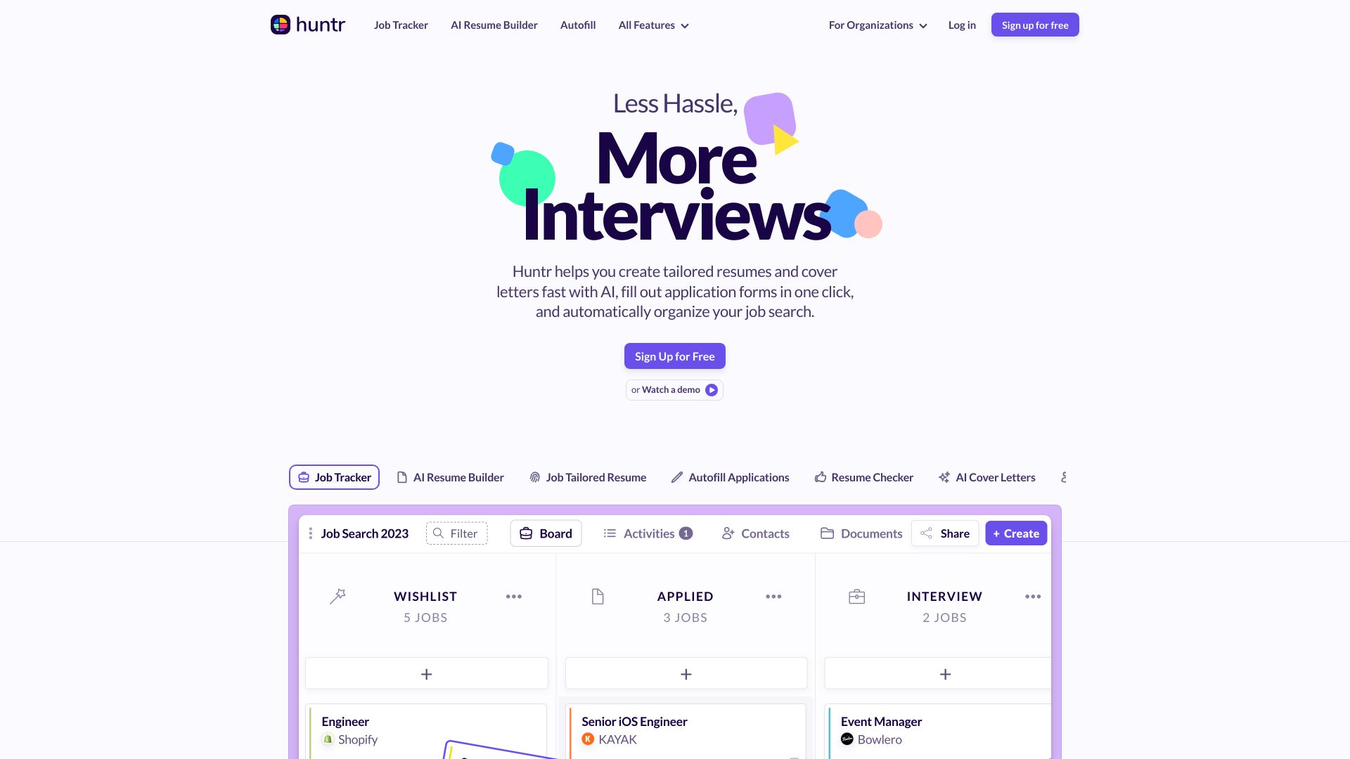 Huntr AI - AI Tool