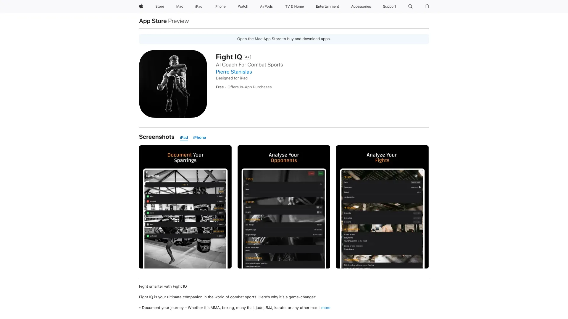 Fight IQ - AI Tool