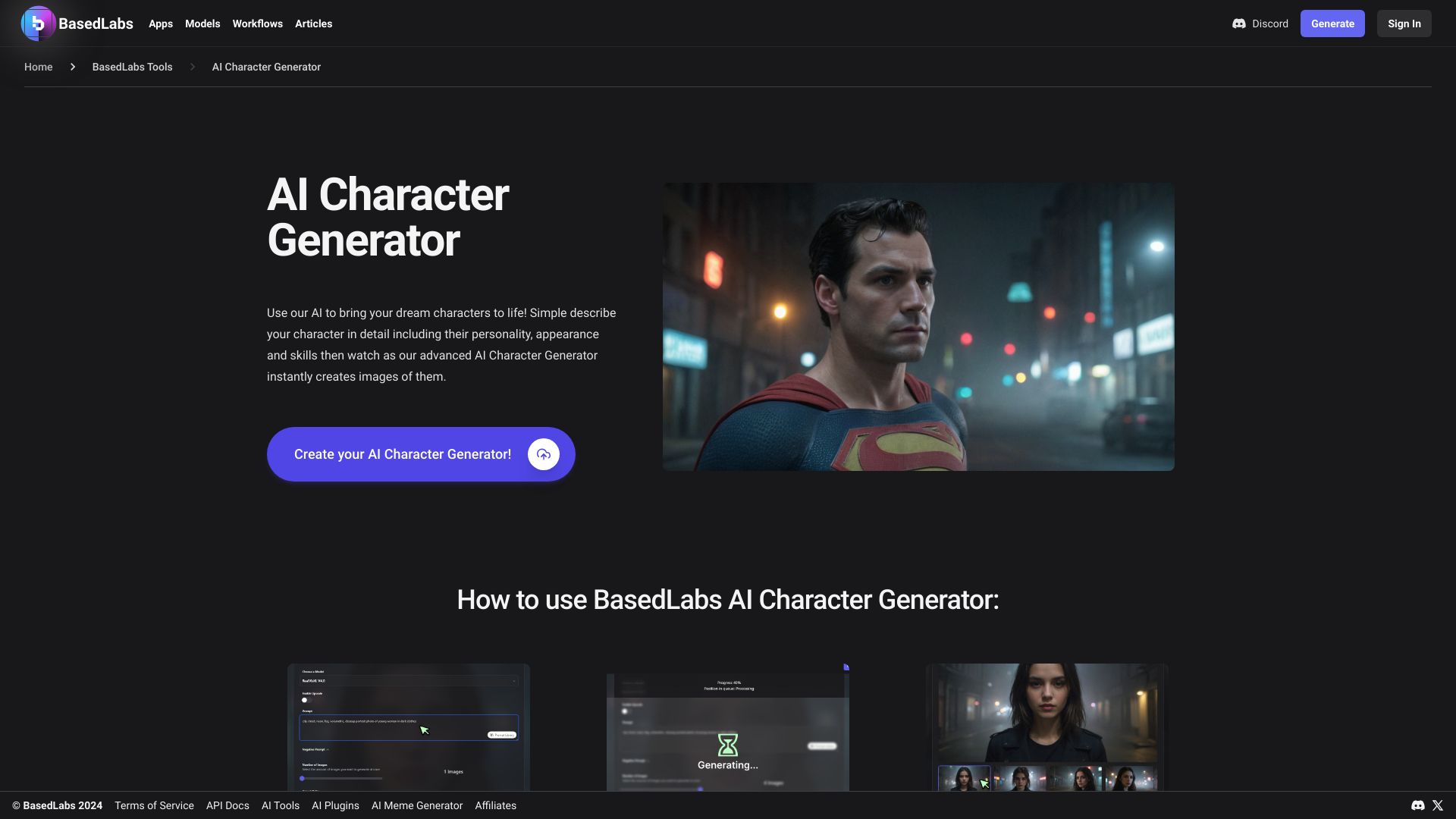 AI Character Generator - AI Tool