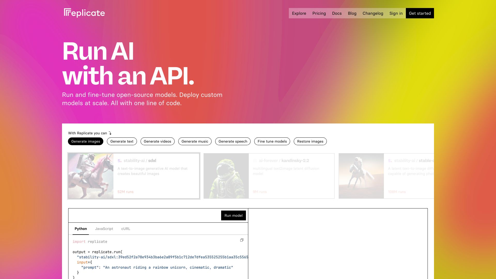 Replicate AI - AI Tool