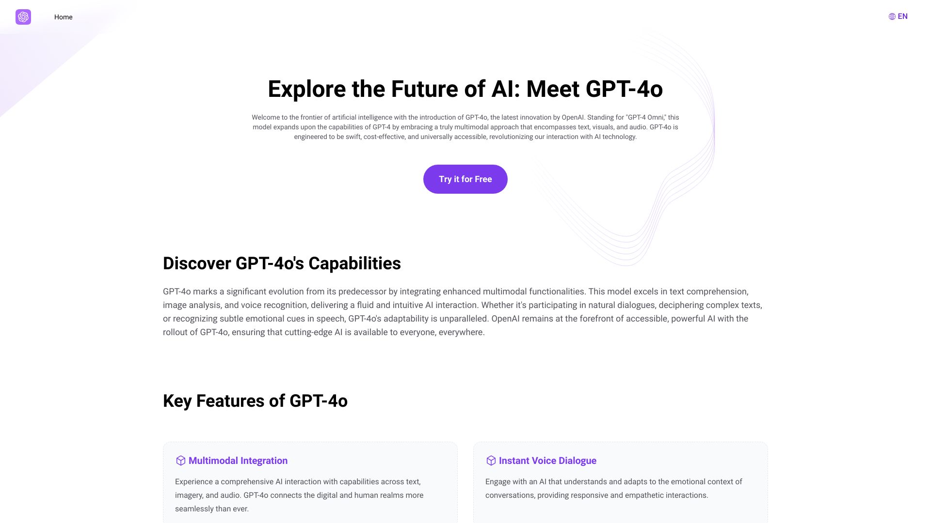 GPT4o.so: ChatGPT 4o Free Online - AI Tool