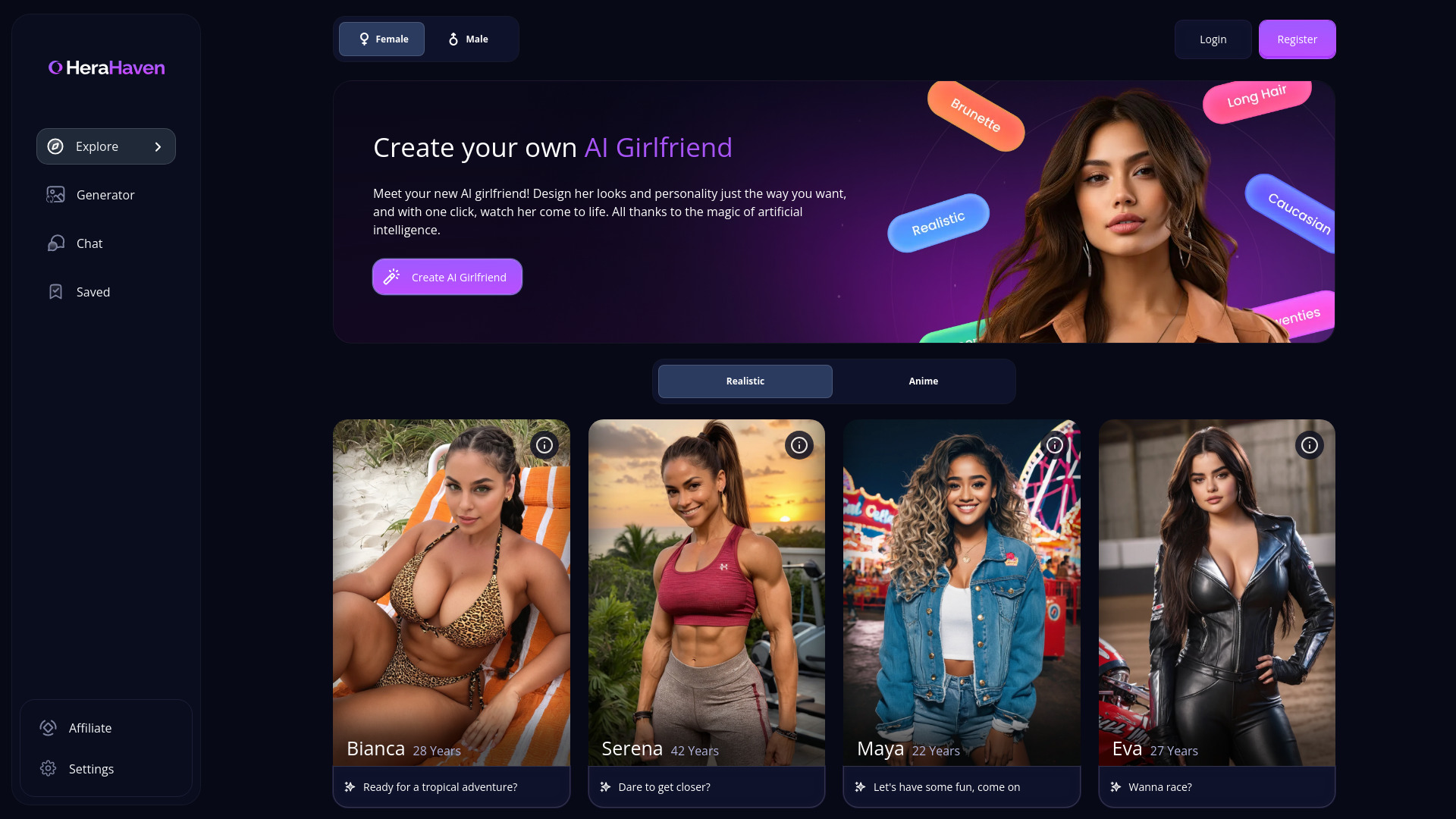 HeraHaven - AI Tool
