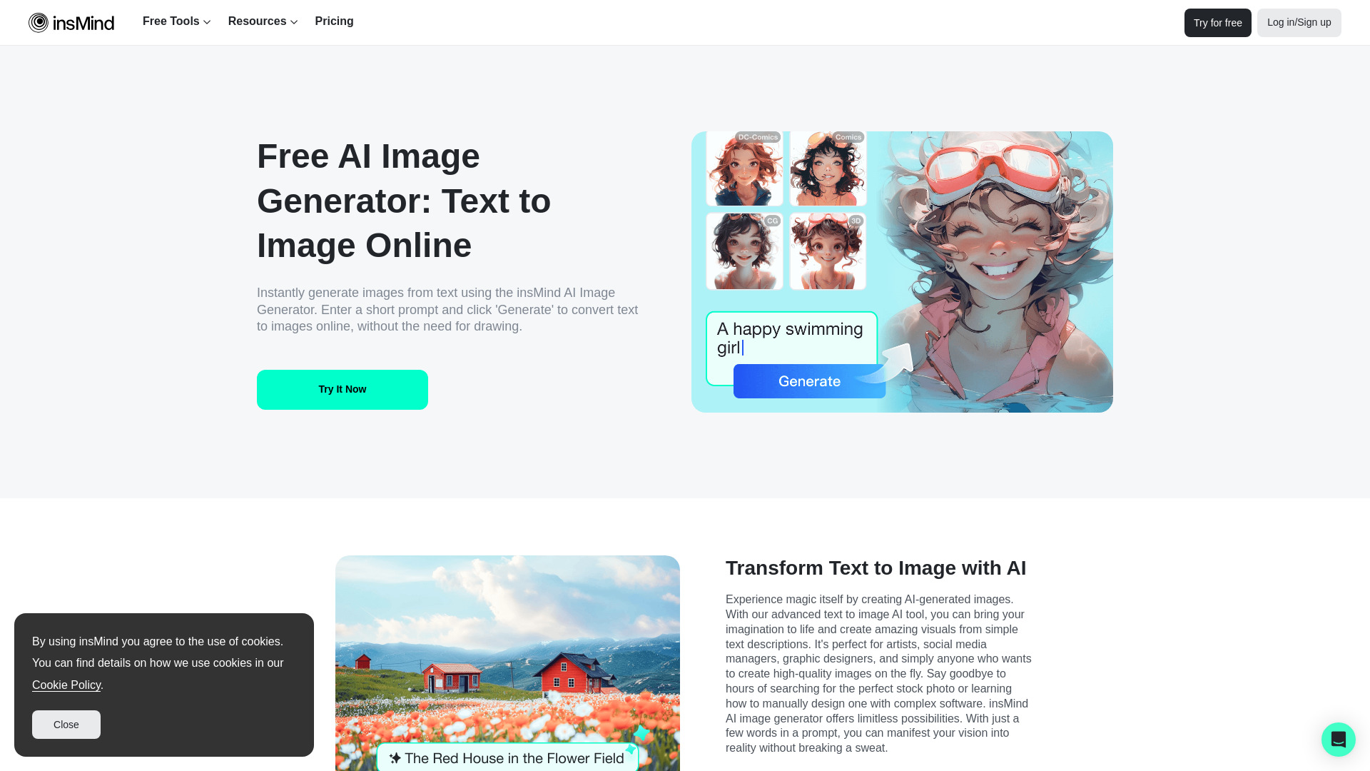 insMind AI Image Generator - AI Tool