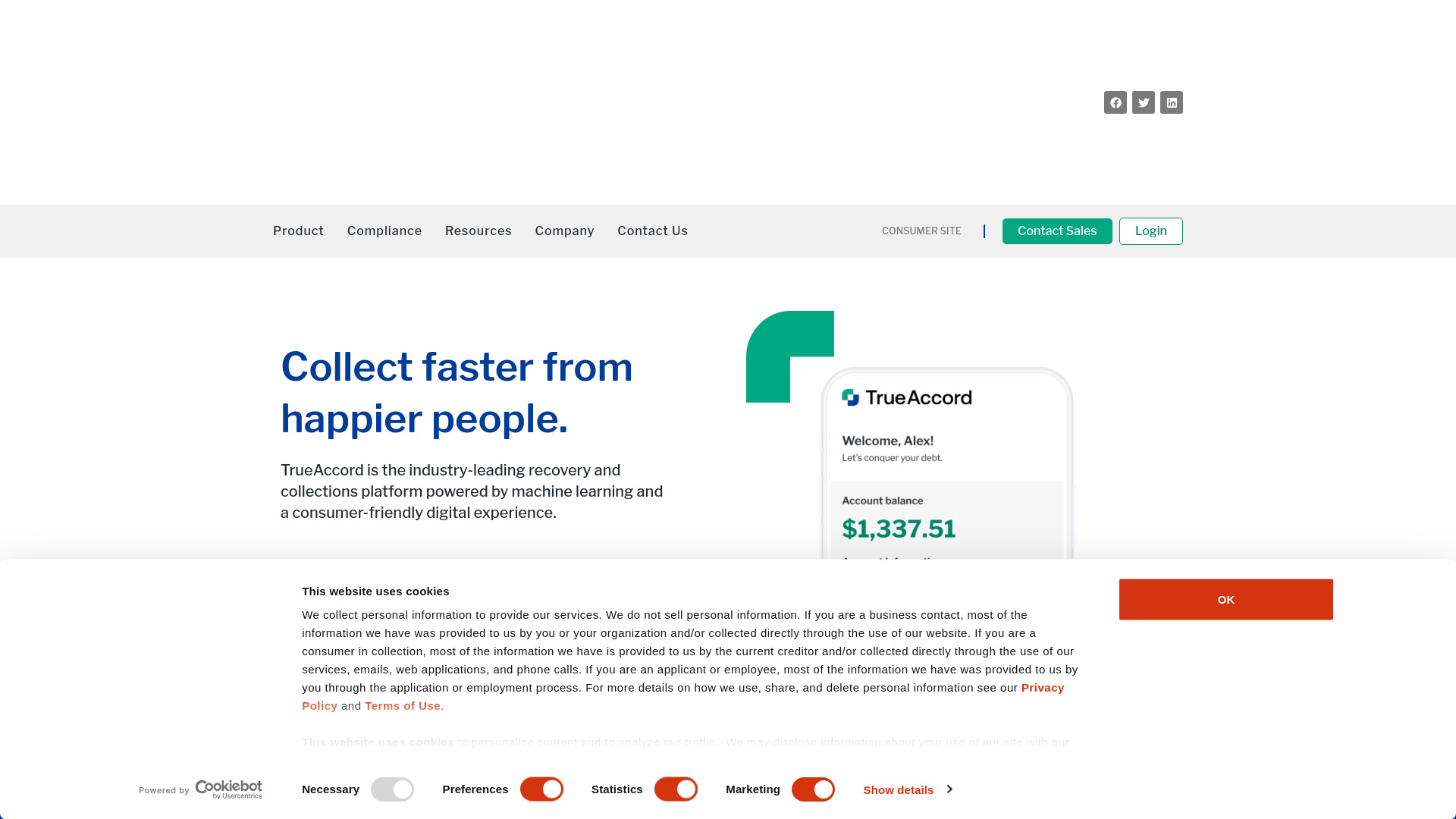 trueaccord.com - AI Tool