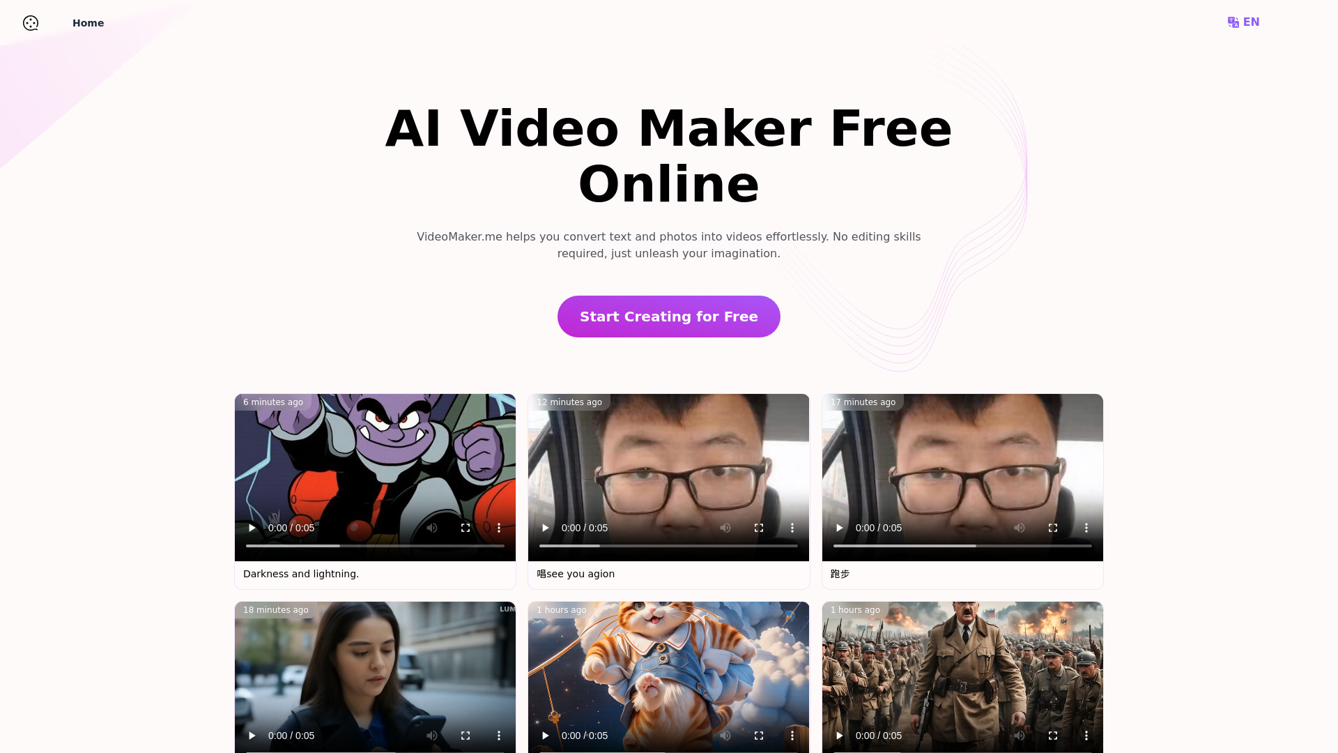 VideoMaker.me:AI Video Maker Free Online - AI Tool