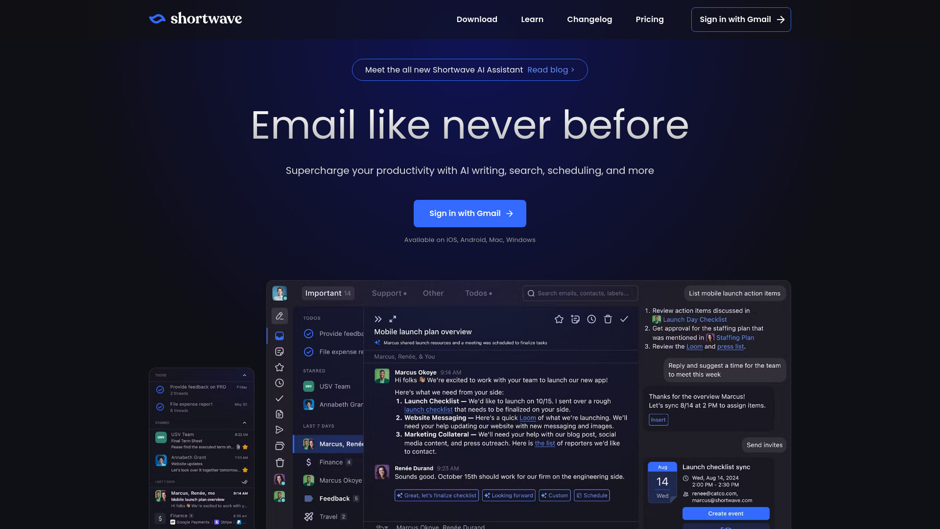 Shortwave AI Email Assistant 2.0 - AI Tool