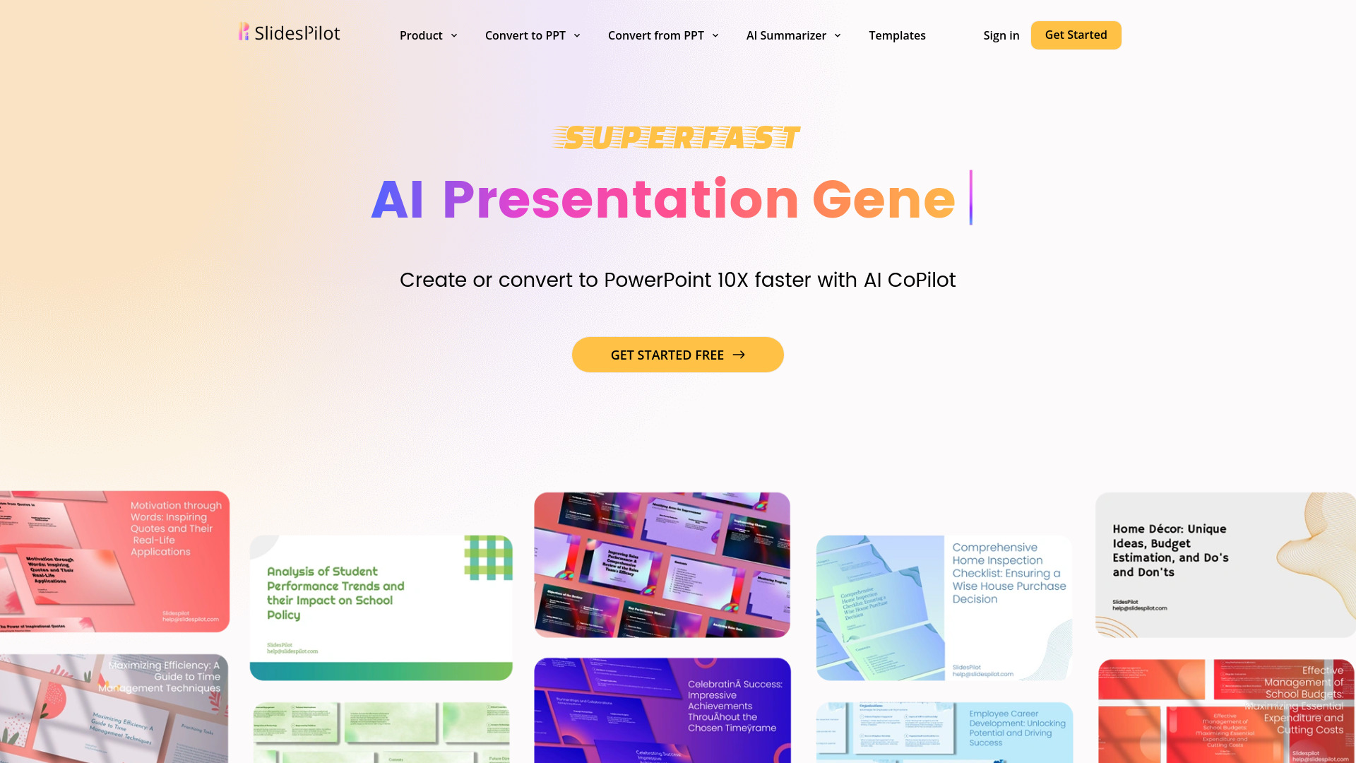 SlidesPilot - AI Tool
