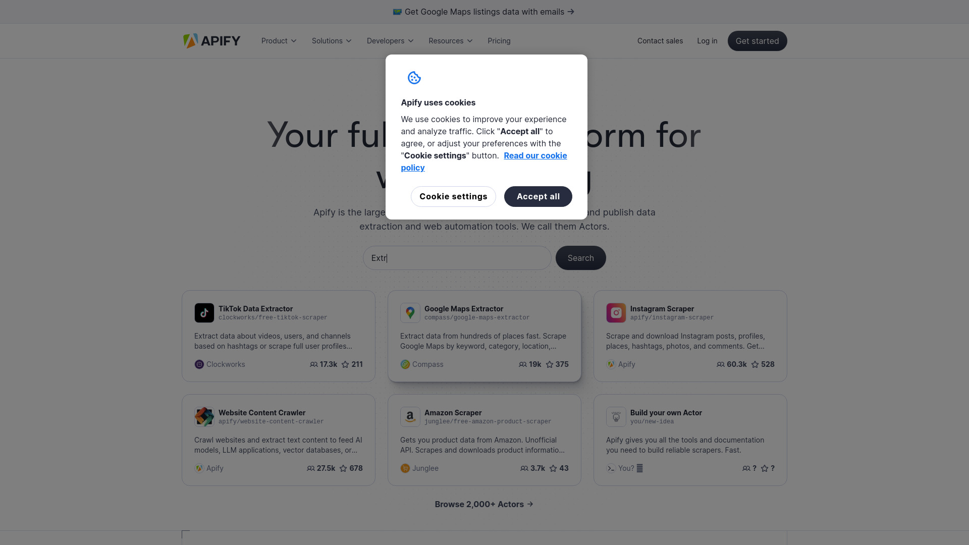 Apify - AI Tool