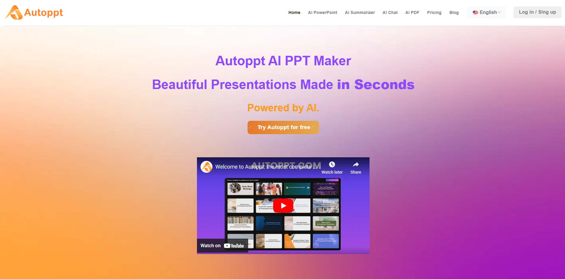 Autoppt - AI Tool