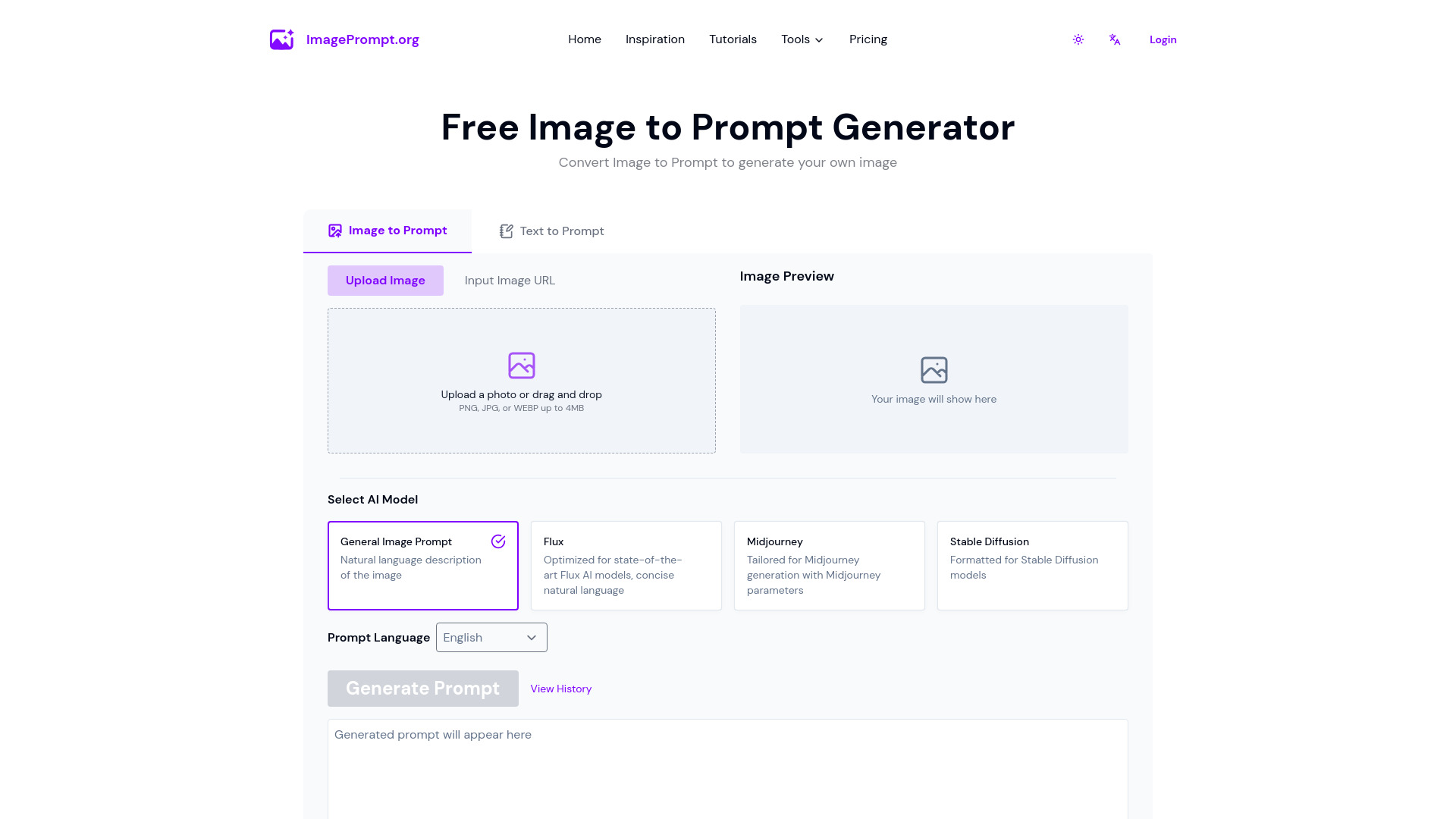 Image to Prompt - AI Tool