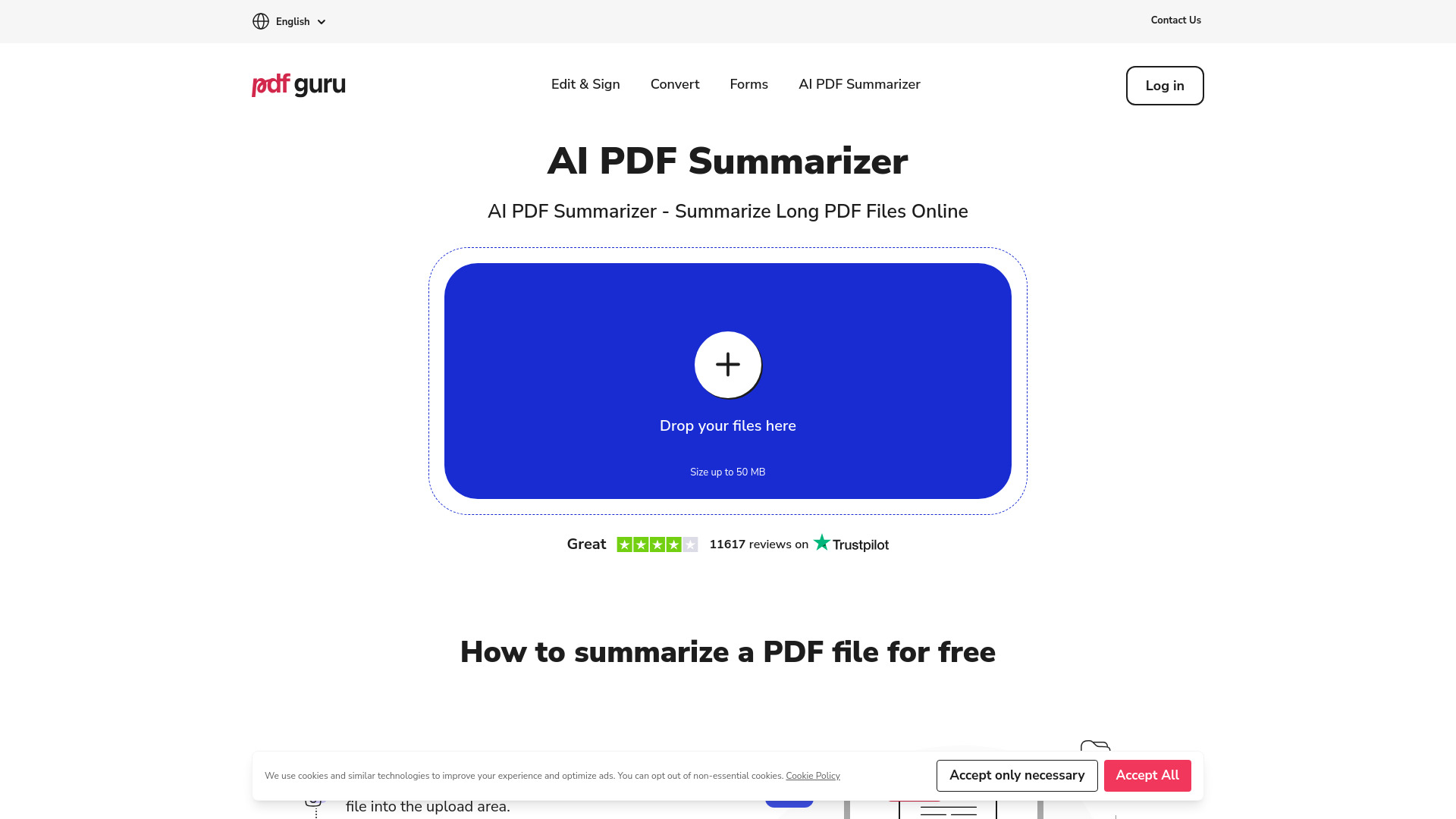 AI PDF Summarizer by PDF Guru - AI Tool