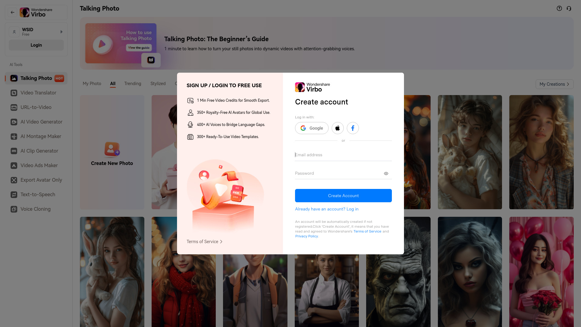 Virbo AI Talking Photo - AI Tool