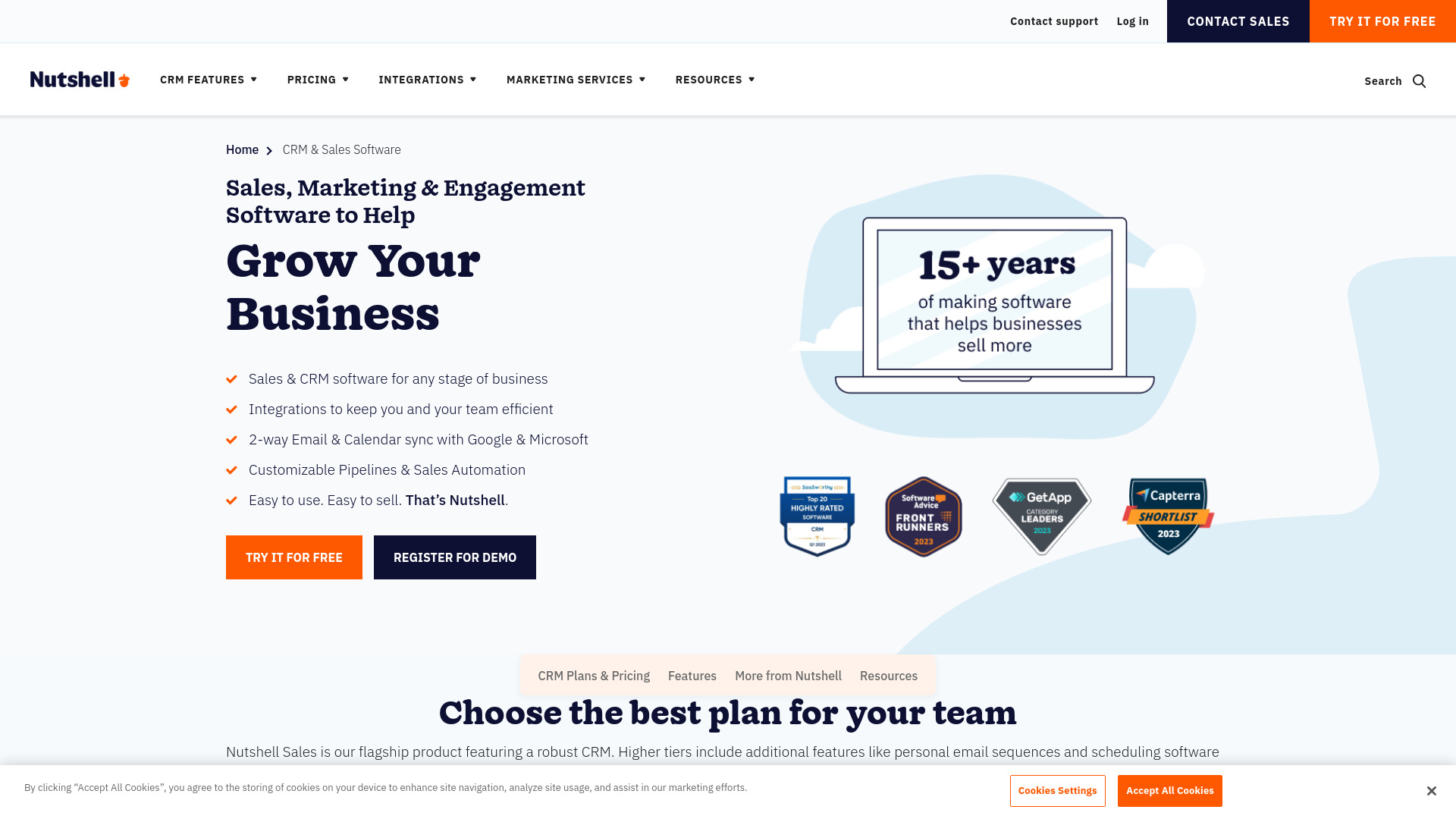 Nutshell Sales - AI Tool