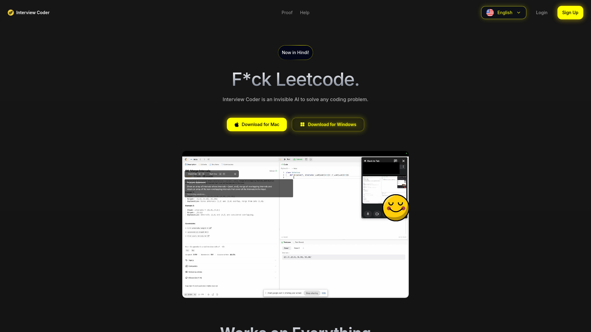 Interview Coder - AI Tool