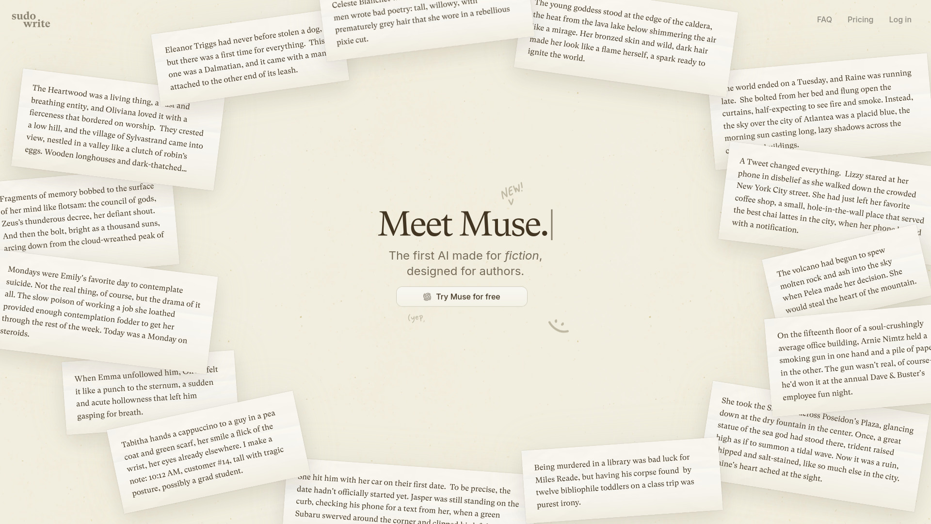 Muse by Sudowrite - AI Tool