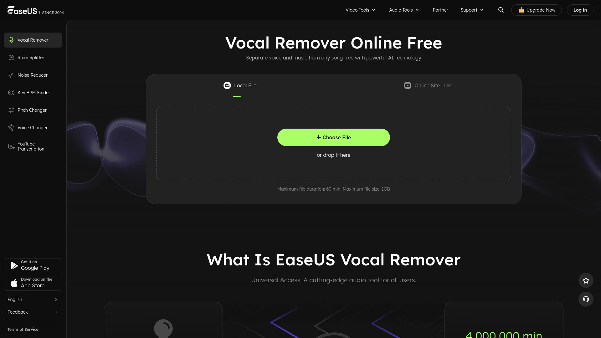 EaseUS Vocal Remover - AI Tool