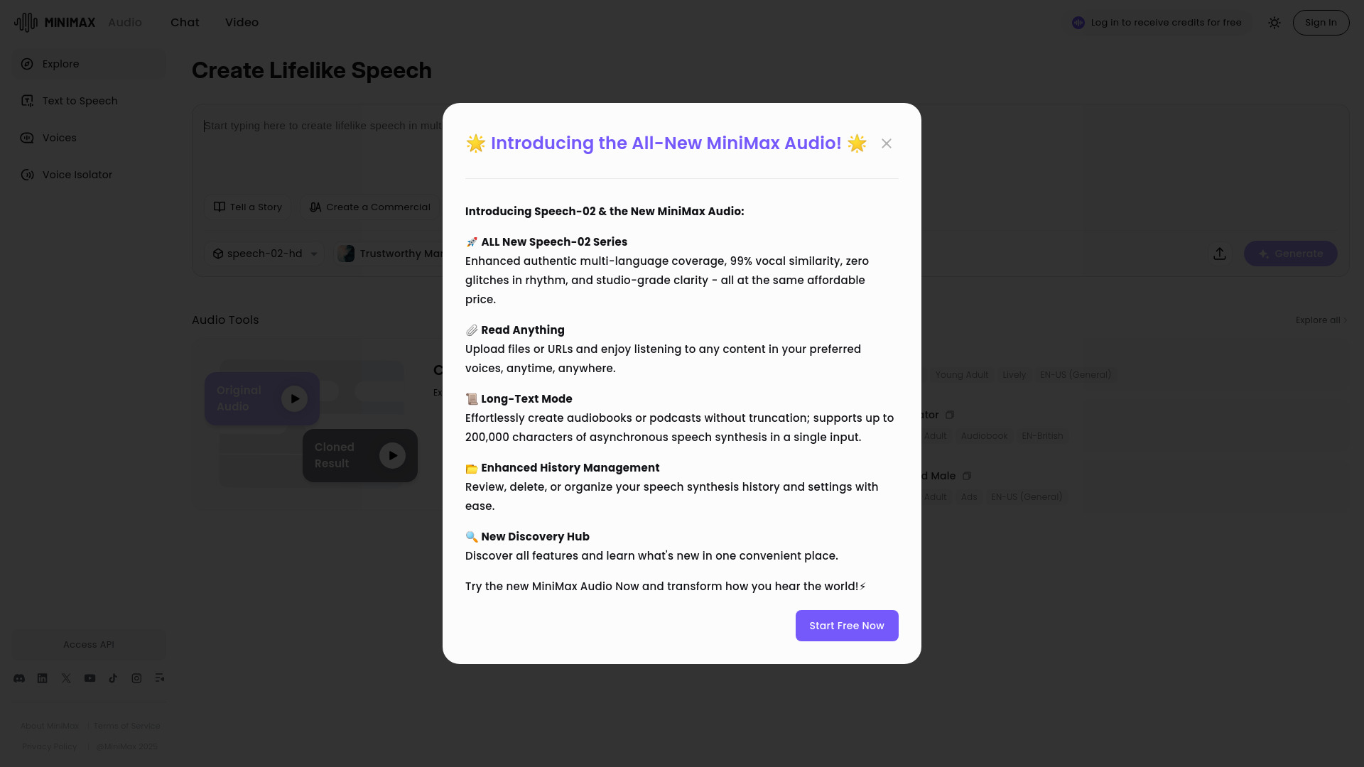 MiniMax Audio - AI Tool