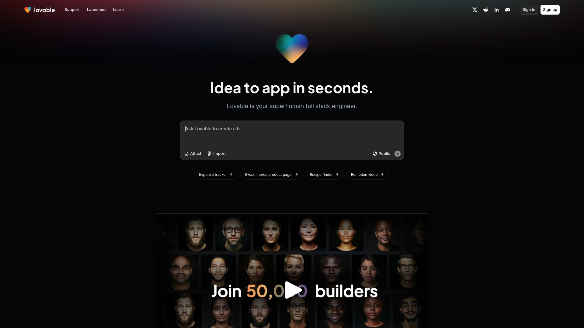Lovable - AI Tool