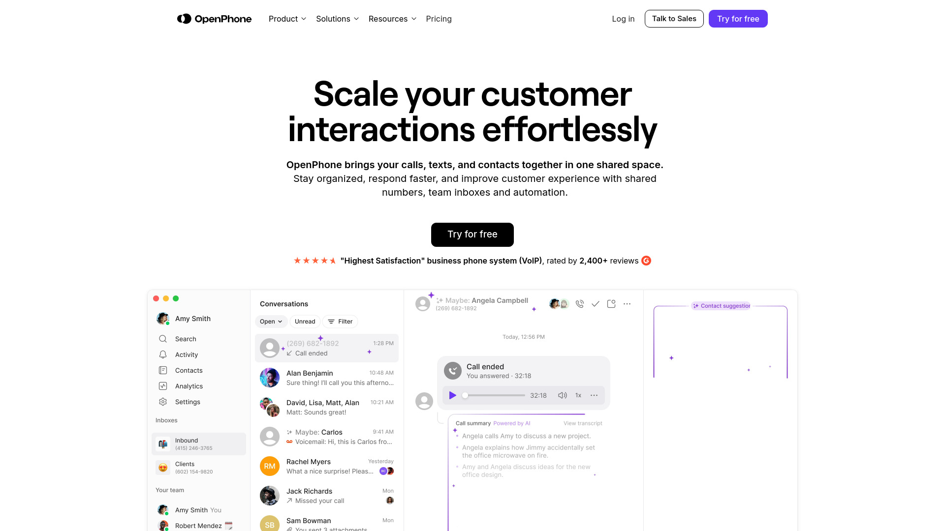 OpenPhone - AI Tool