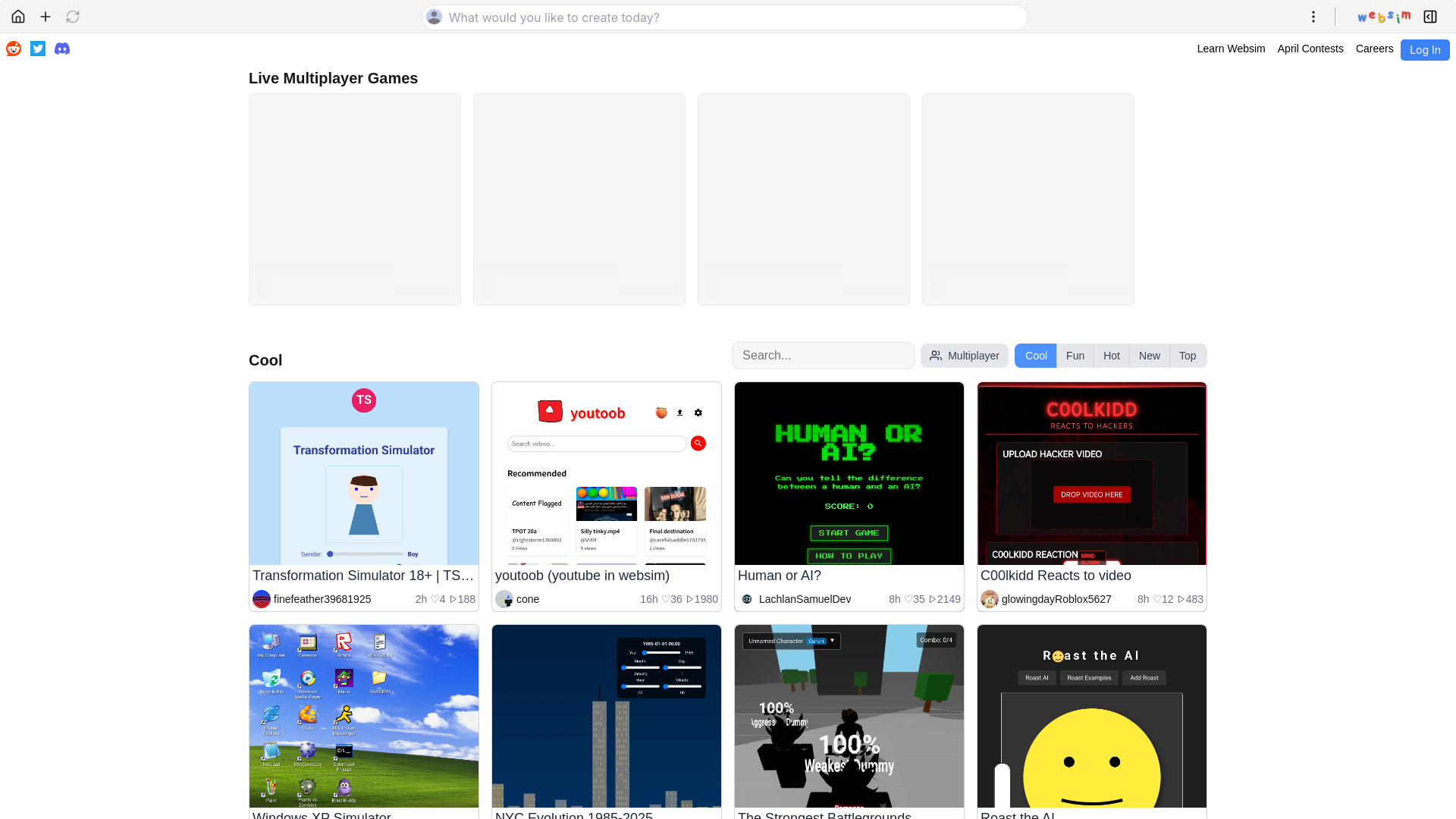 Websim - AI Tool