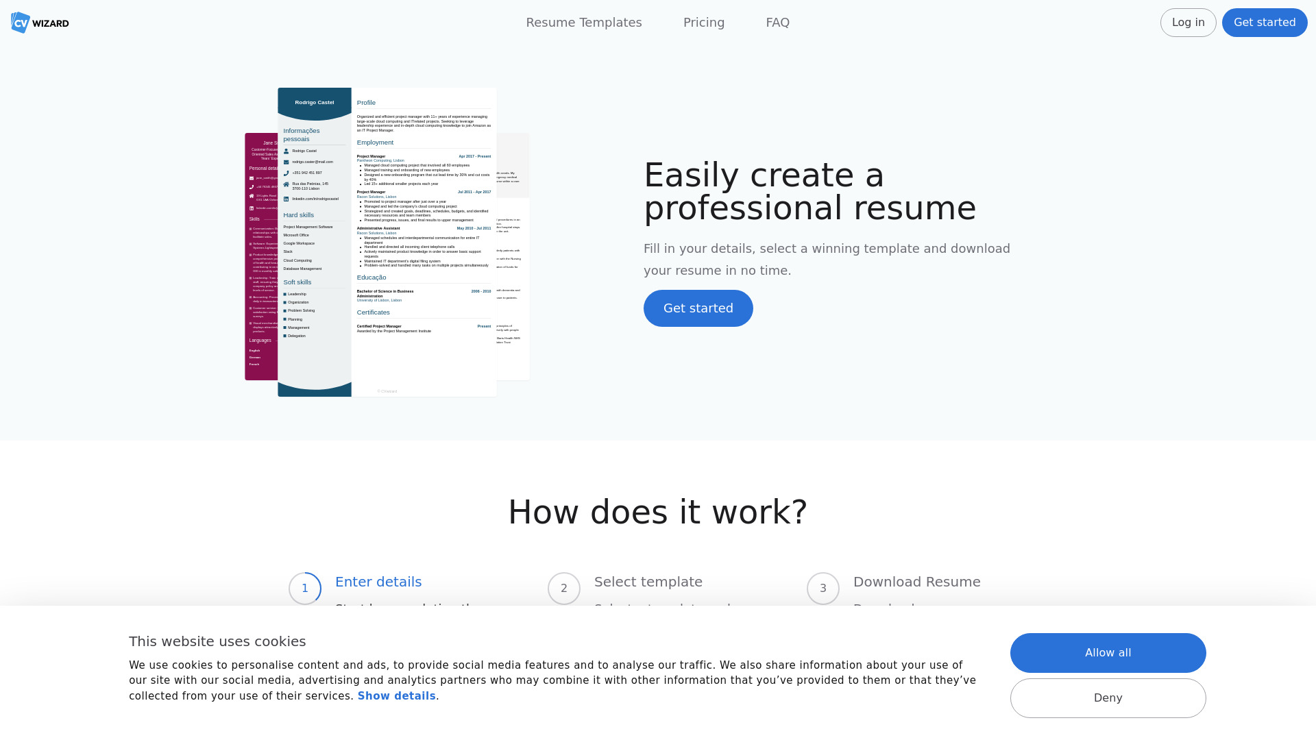 CVwizard - AI Tool