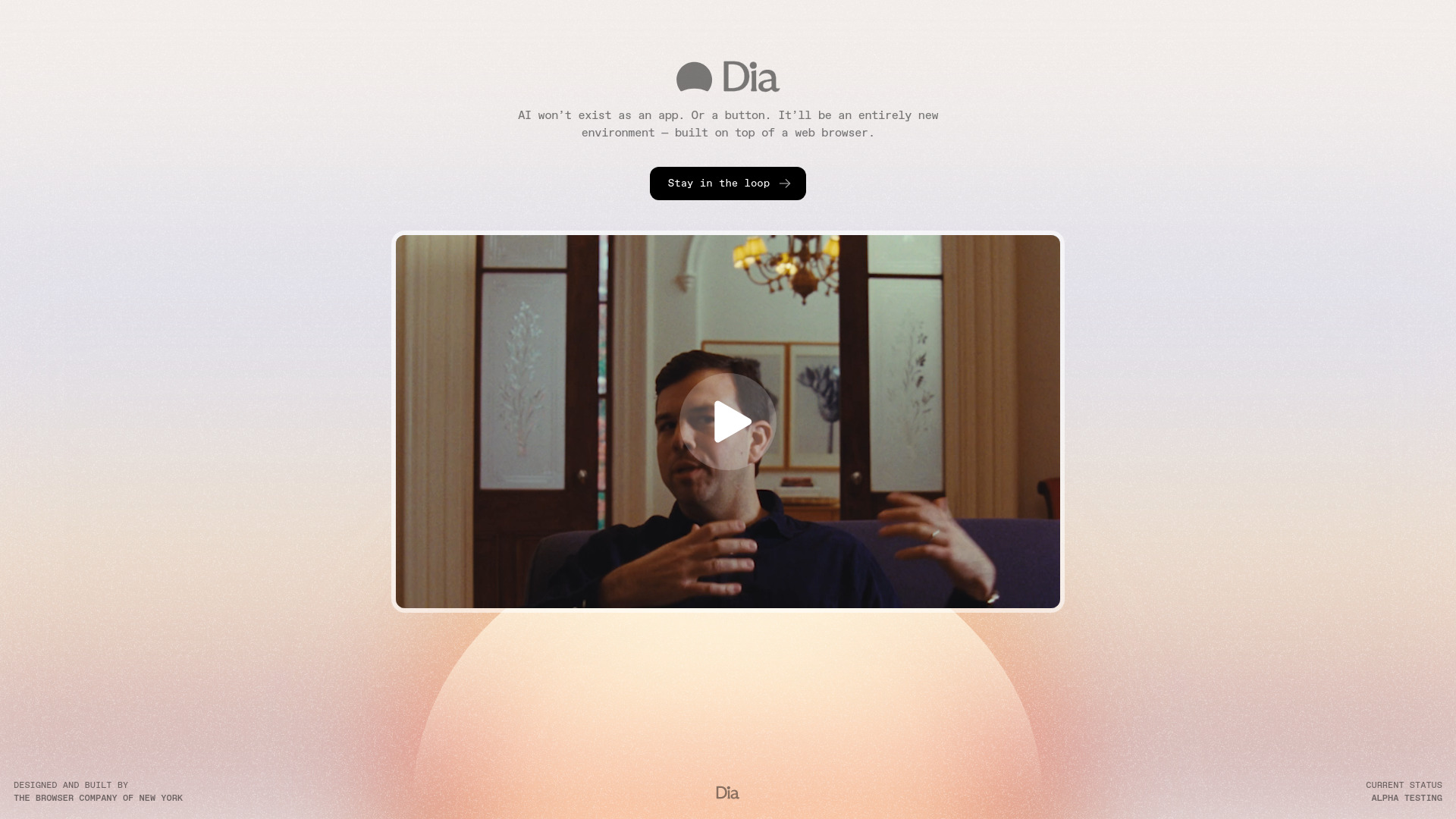 Dia from The Browser Company - AI Tool