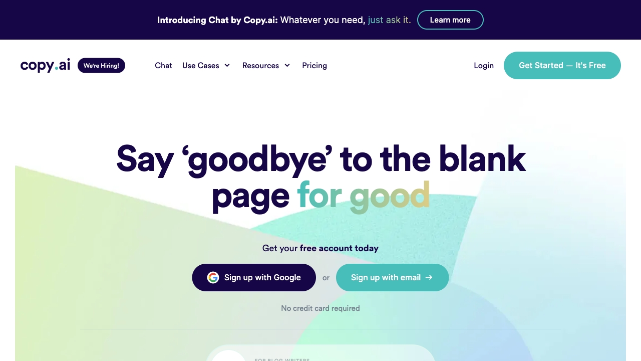 Copy.ai - AI Tool