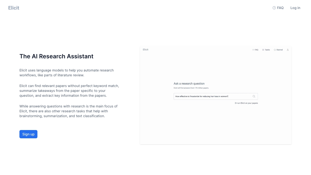 Elicit - AI Tool