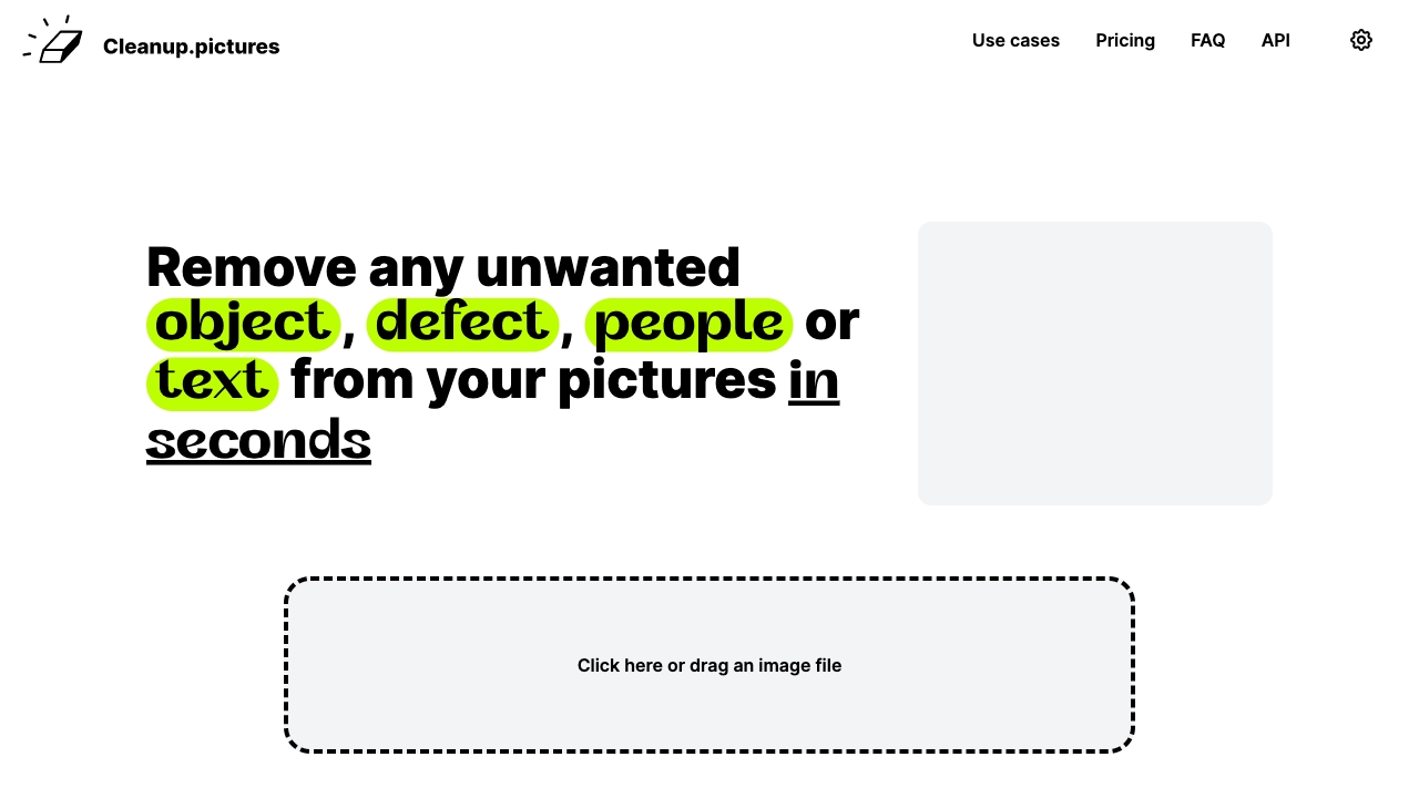 Cleanup.pictures - AI Tool