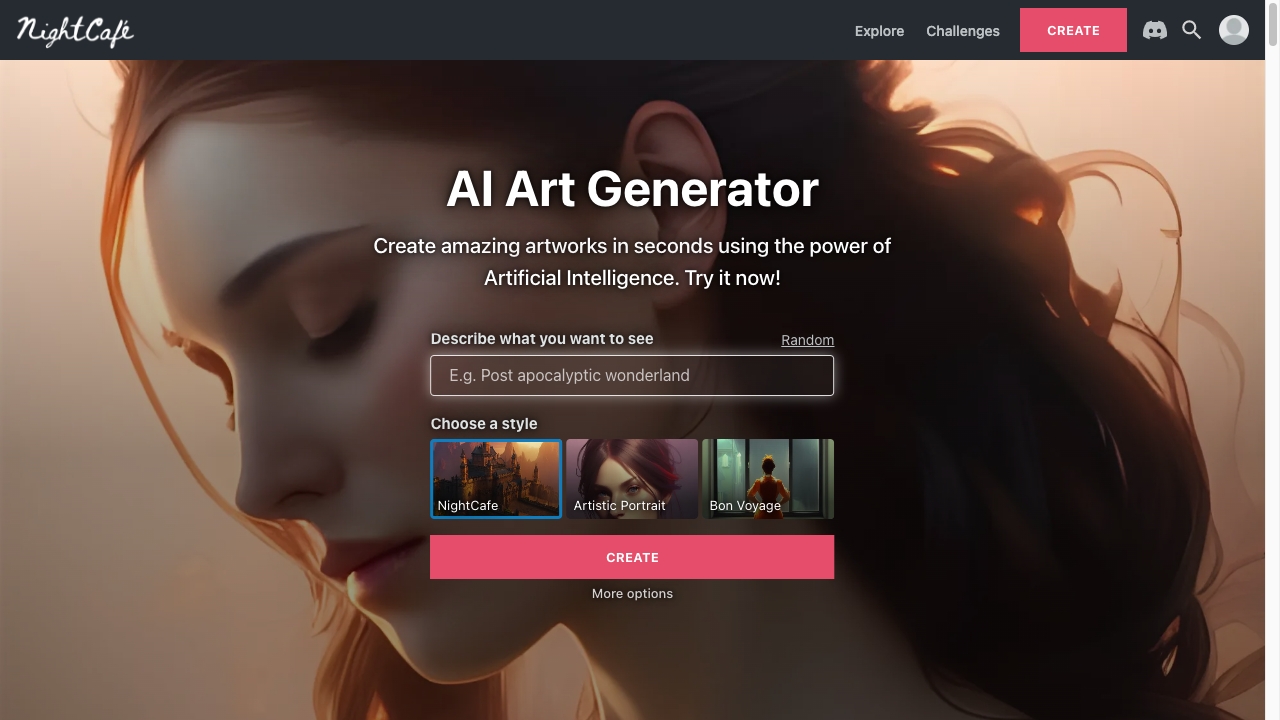 NightCafe Studio - AI Tool
