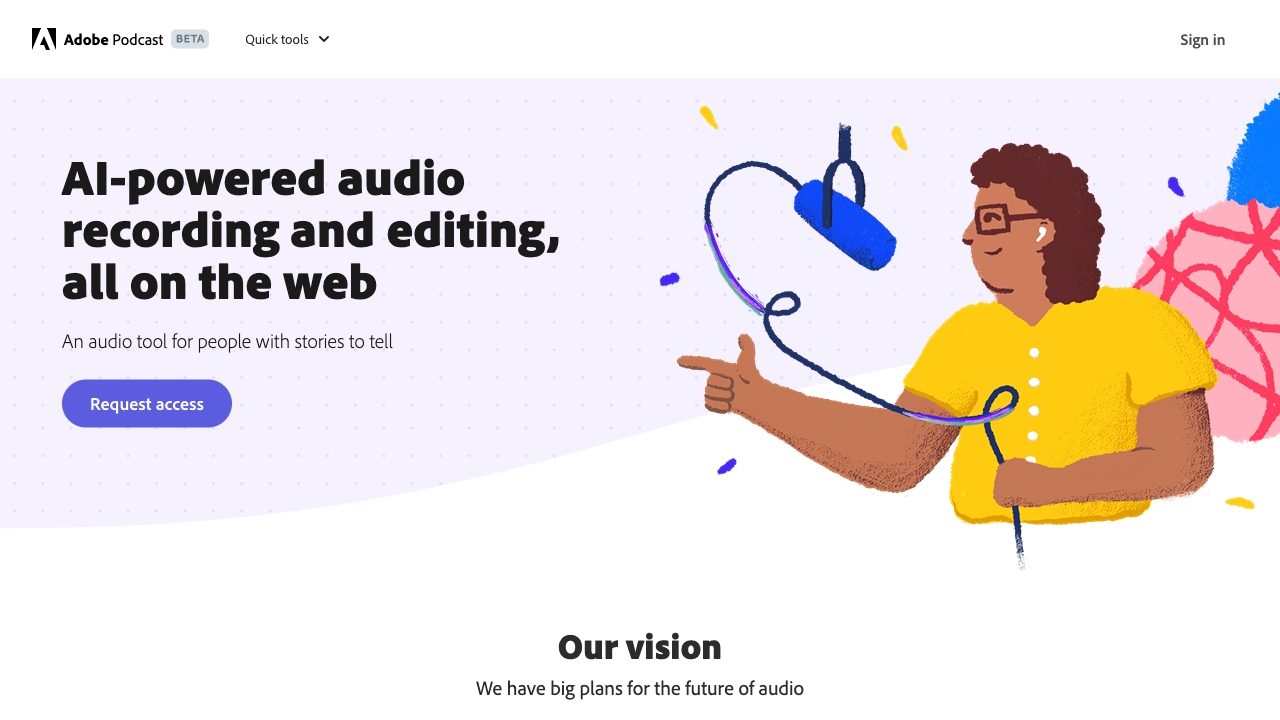 Adobe Podcast - AI Tool