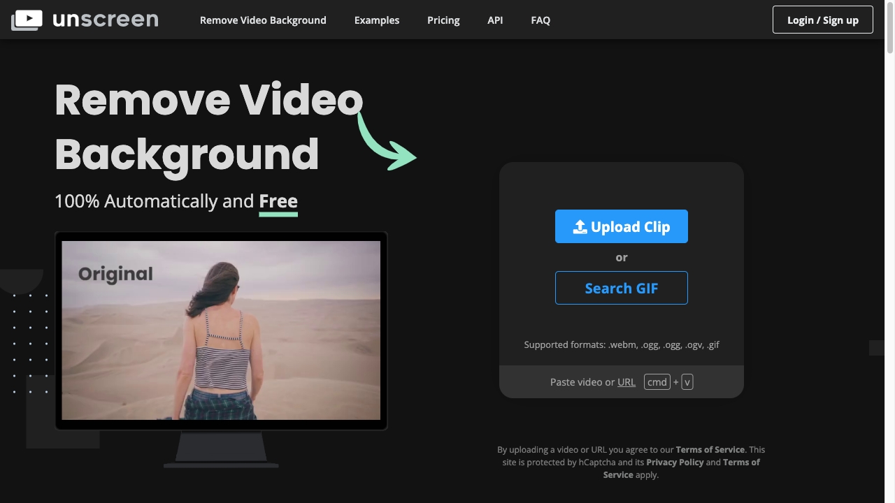 Unscreen.com - AI Tool