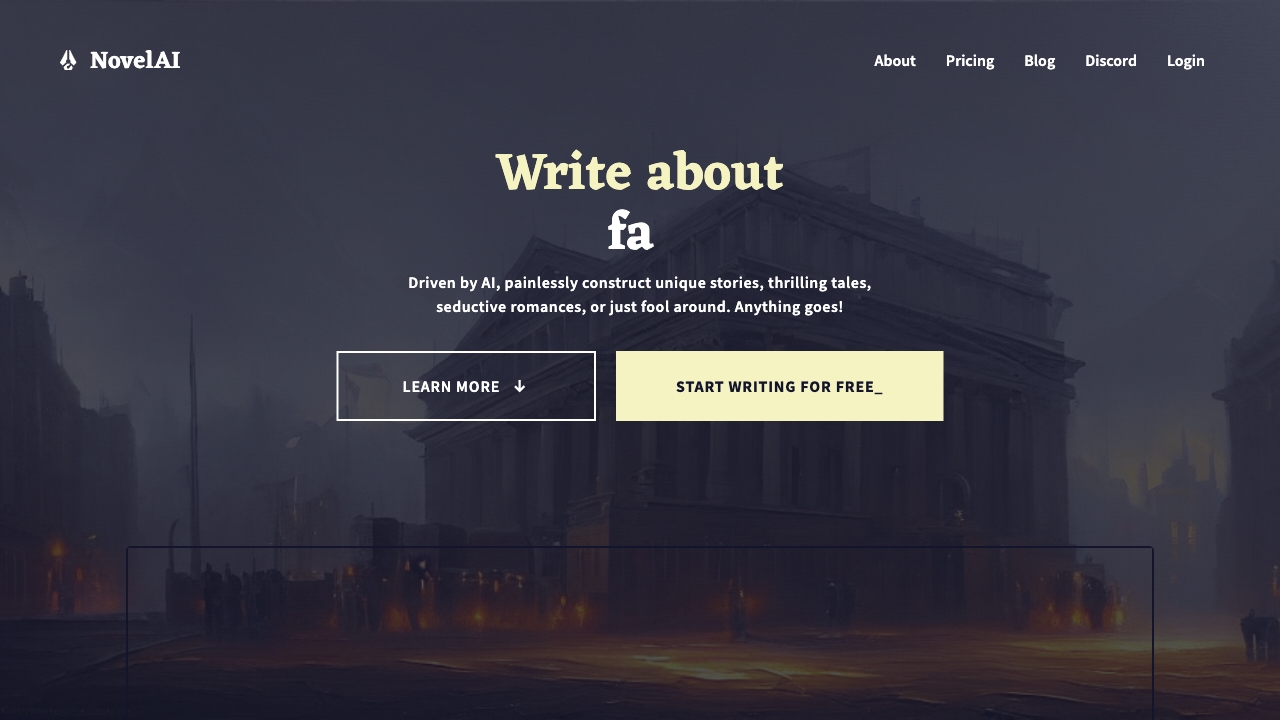 NovelAI - AI Tool