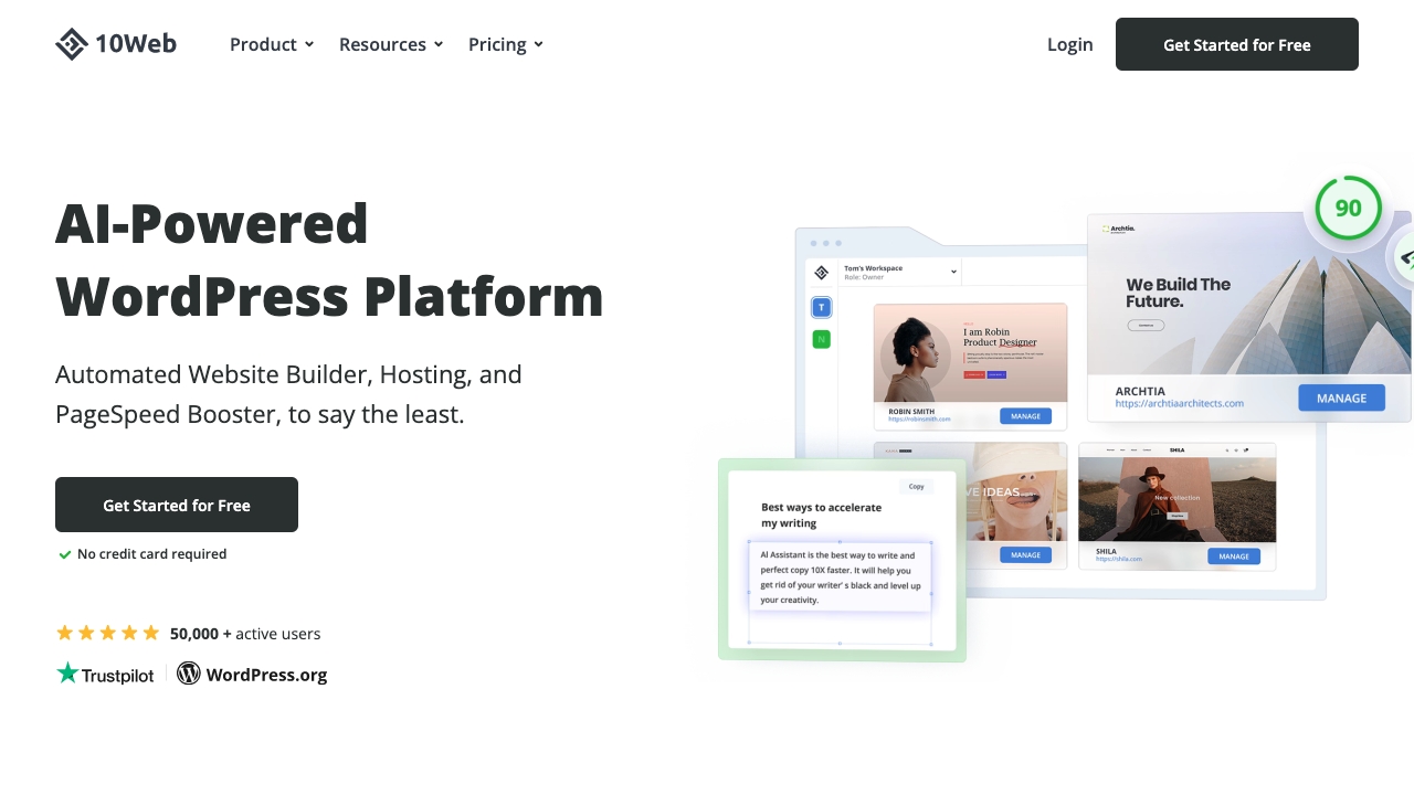 10Web - AI Tool